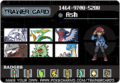 Ash's Trainer Card