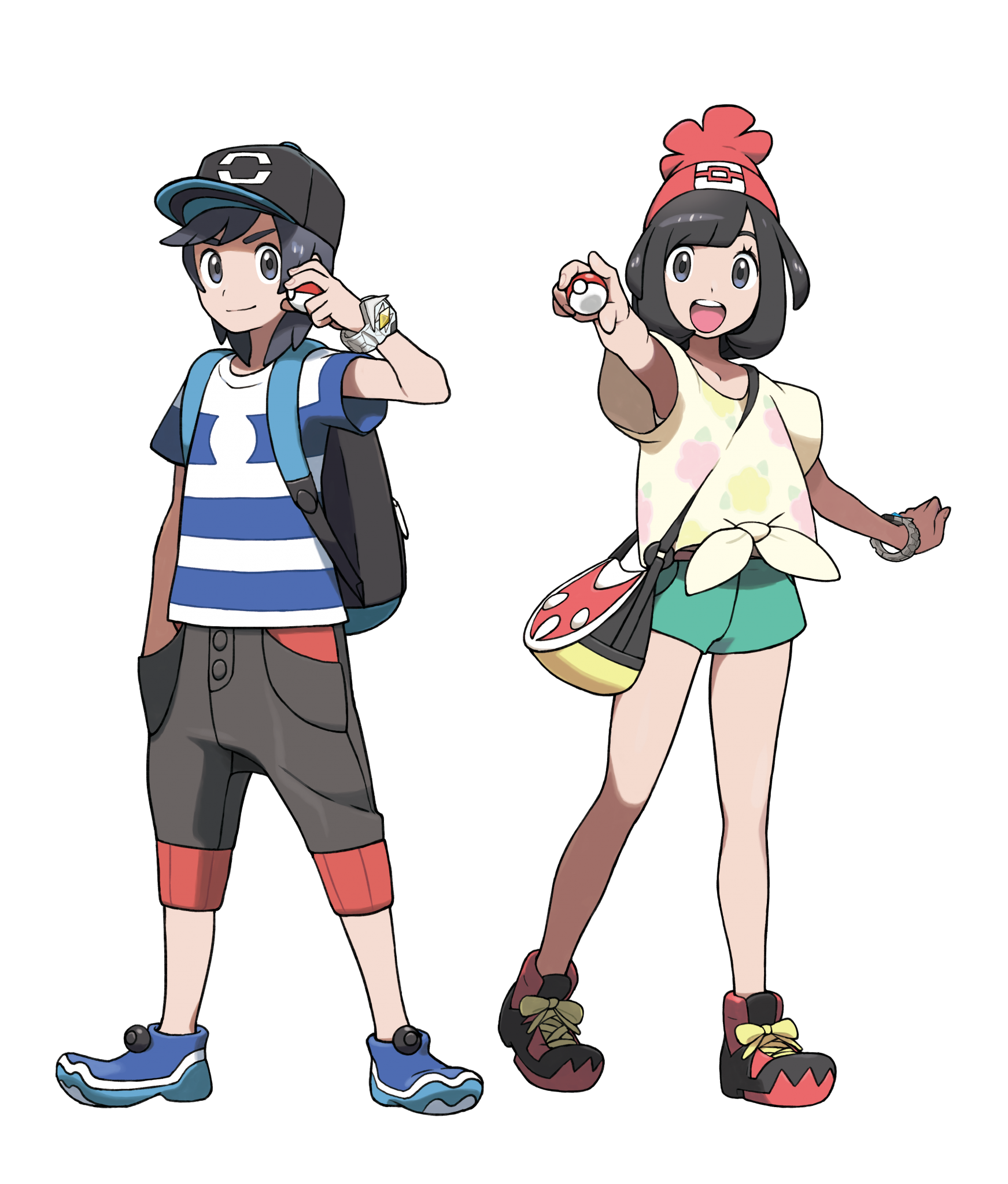 Pokemon SUN and MOON Trainers by SYKER-SIX on DeviantArt