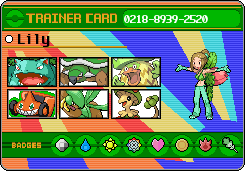Lily's Trainer Card