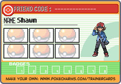 Shawn's Trainer Card