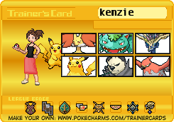 kenzie's Trainer Card