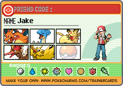 Jake's Trainer Card