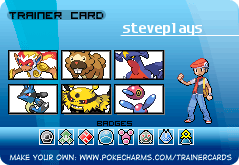 steveplays's Trainer Card