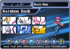 Rainbow Dash's Trainer Card