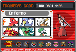 Inferno's Trainer Card