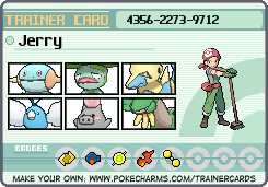 Jerry's Trainer Card