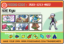 Kyu's Trainer Card