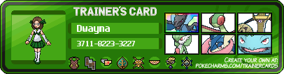 Dwayna's Trainer Card