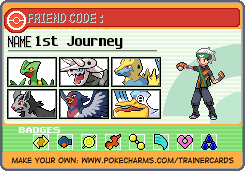 1st Journey's Trainer Card