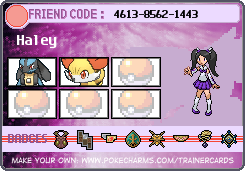 Haley's Trainer Card