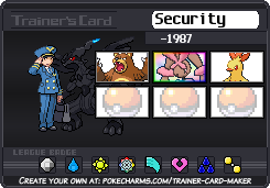 Security's Trainer Card