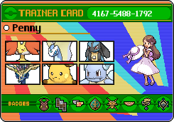Penny's Trainer Card