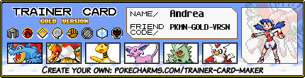 Andrea's Trainer Card