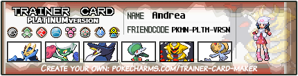 Andrea's Trainer Card