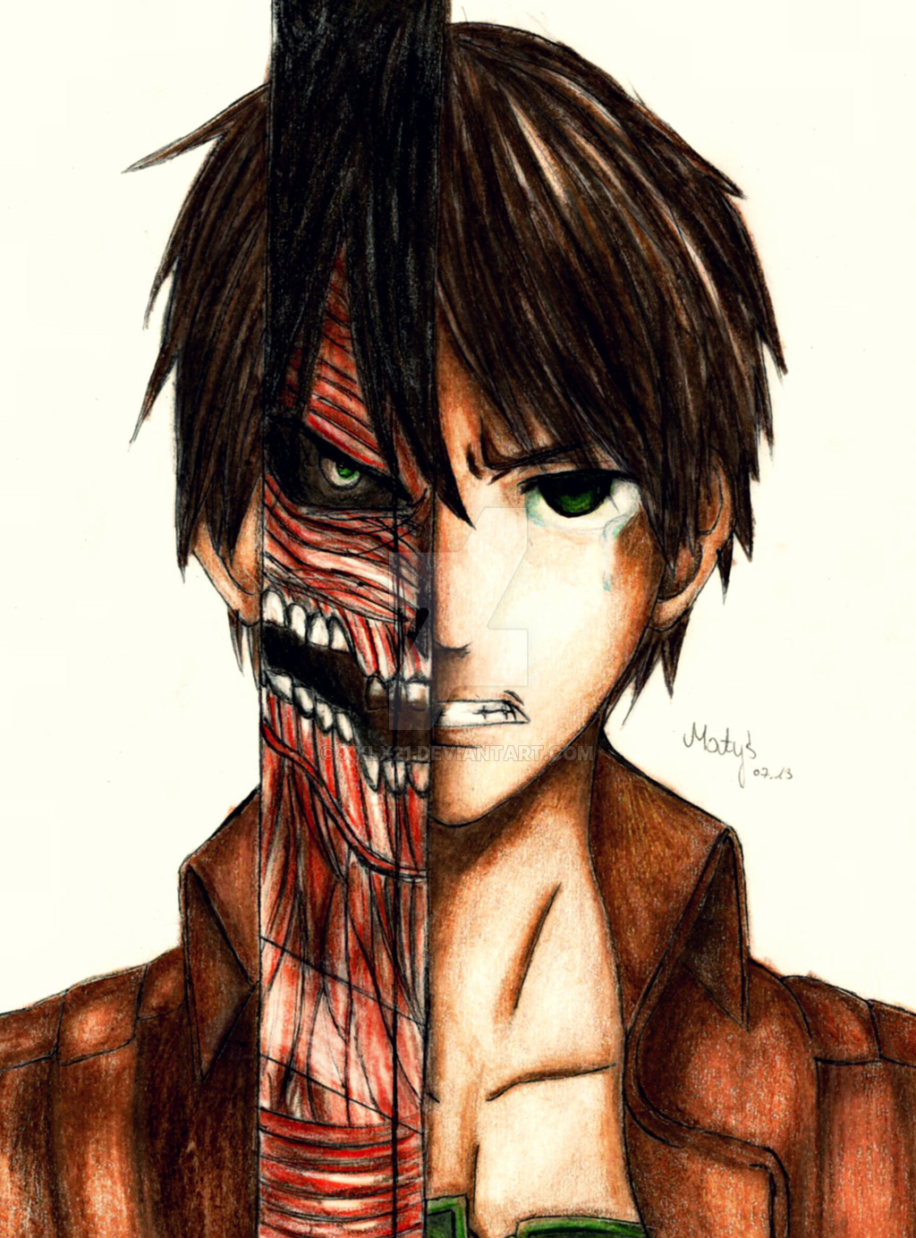 Drawing Attack On Titan - Drawing Image