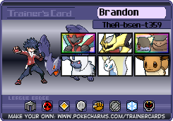 Brandon's Trainer Card