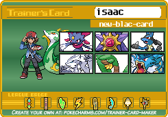 isaac's Trainer Card
