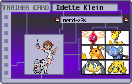 Idette Klein's Trainer Card