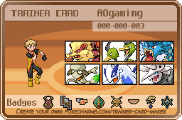 AOgaming's Trainer Card