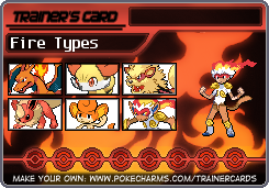 Fire Types's Trainer Card
