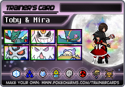 Toby & Mira's Trainer Card