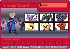 Wes's Trainer Card