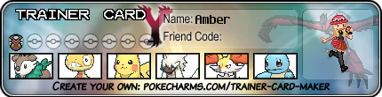 Amber's Trainer Card