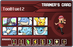 TooBlue12's Trainer Card