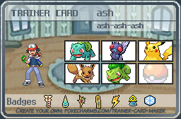 ash's Trainer Card