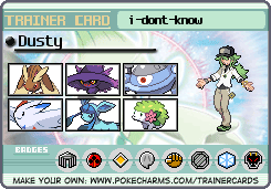 Dusty's Trainer Card