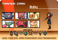 Ruby's Trainer Card