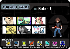 Robert's Trainer Card