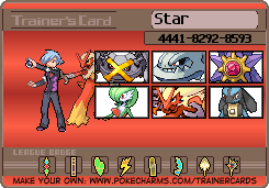 Star's Trainer Card