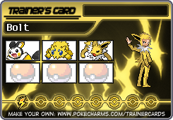 Bolt's Trainer Card