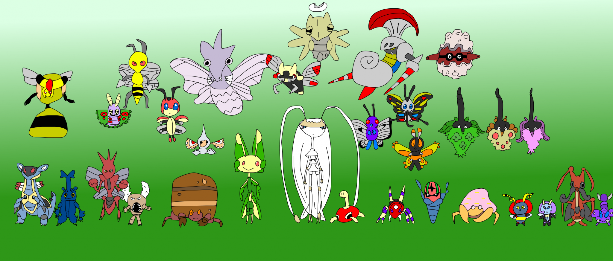 All Bug Type Pokemon 8