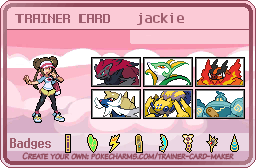 jackie's Trainer Card