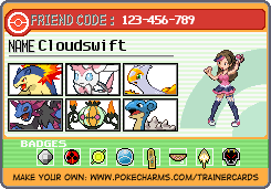 Cloudswift's Trainer Card