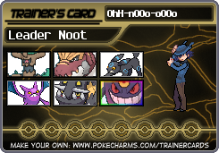 Leader Noot's Trainer Card