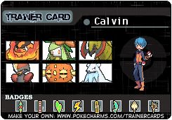Calvin's Trainer Card