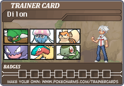 Dilon's Trainer Card