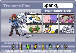 Sparky's Trainer Card