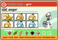 anger's Trainer Card