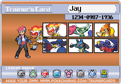 Jay's Trainer Card