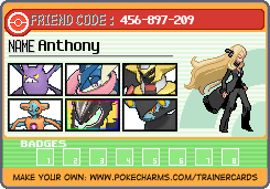 Anthony's Trainer Card