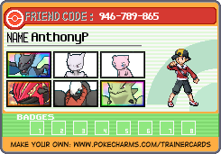 AnthonyP's Trainer Card