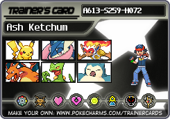 Ash Ketchum's Trainer Card
