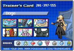Doge's Trainer Card
