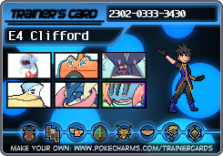 E4 Clifford's Trainer Card