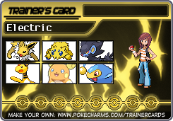 Electric's Trainer Card