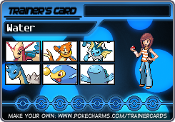 Water's Trainer Card